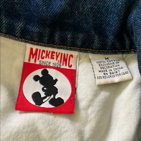 Vintage Disney Jean Denim Jacket - Picture 4 of 5